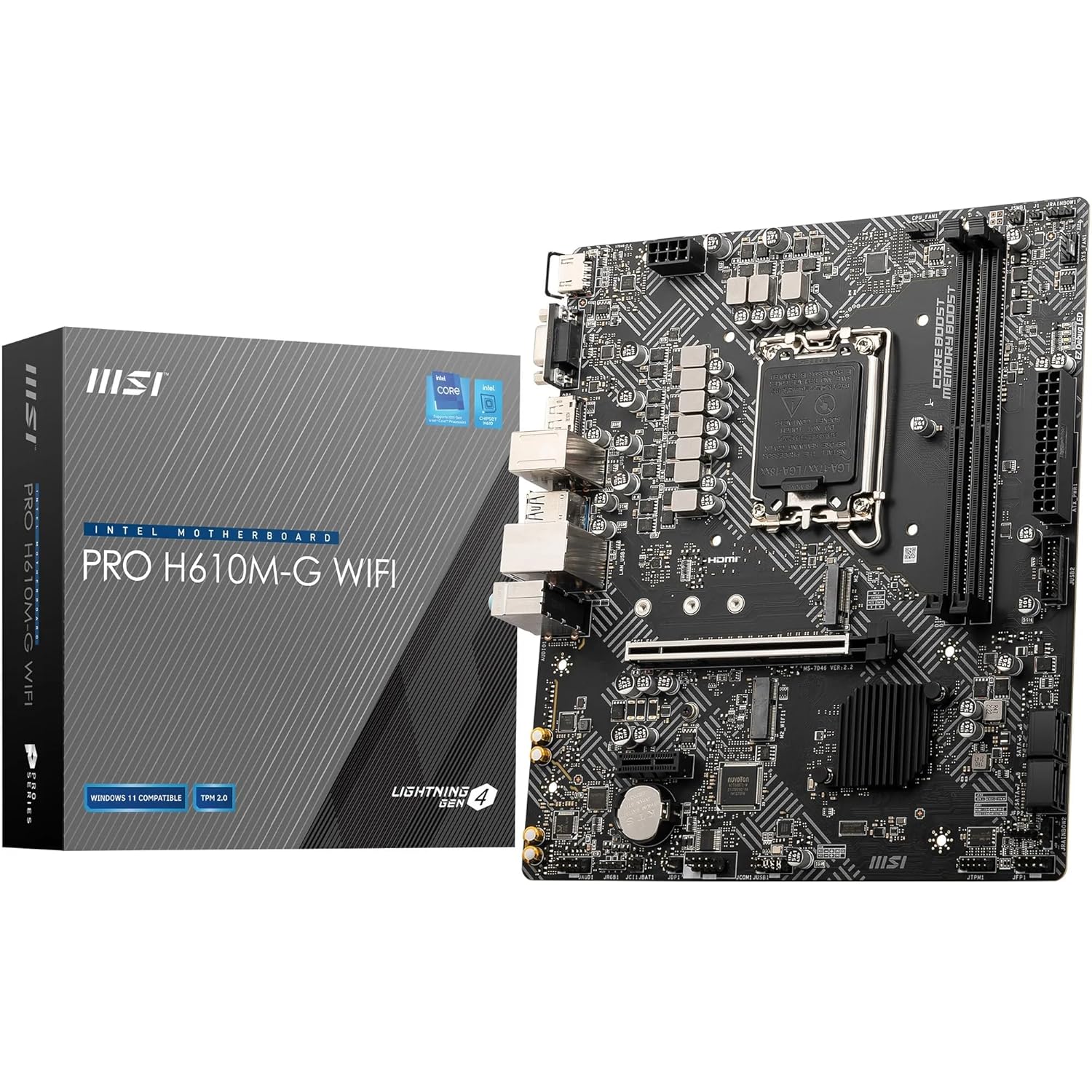 MSI PRO H610M-G WiFi Motherboard