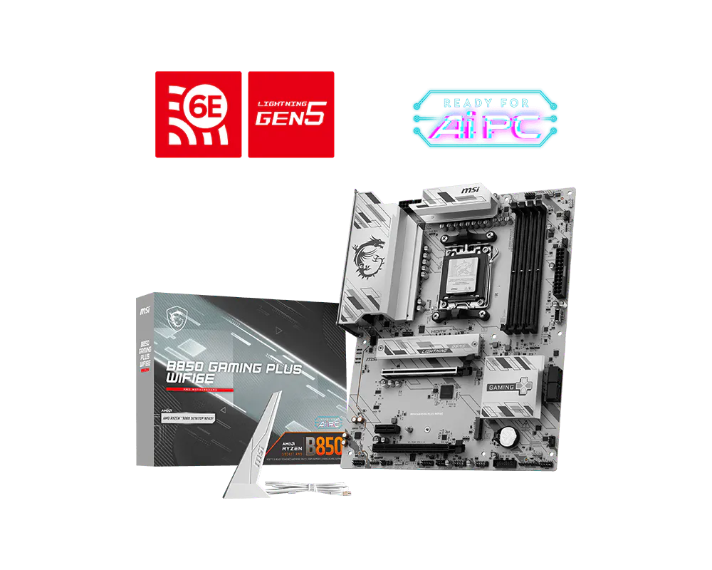 MSI B850 GAMING PLUS WIFI6E Motherboard