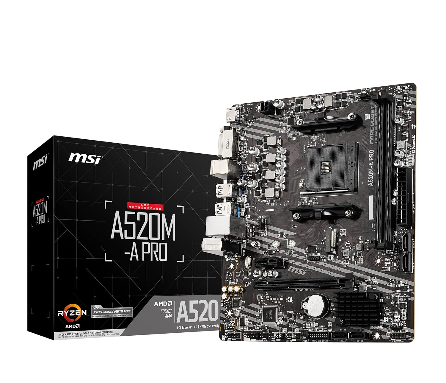 MSI PRO A520M-A Motherboard