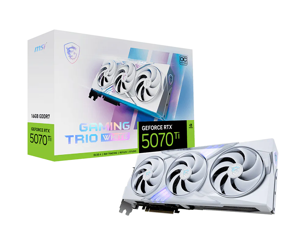 MSI RTX 5070 Ti GAMING TRIO OC WHITE