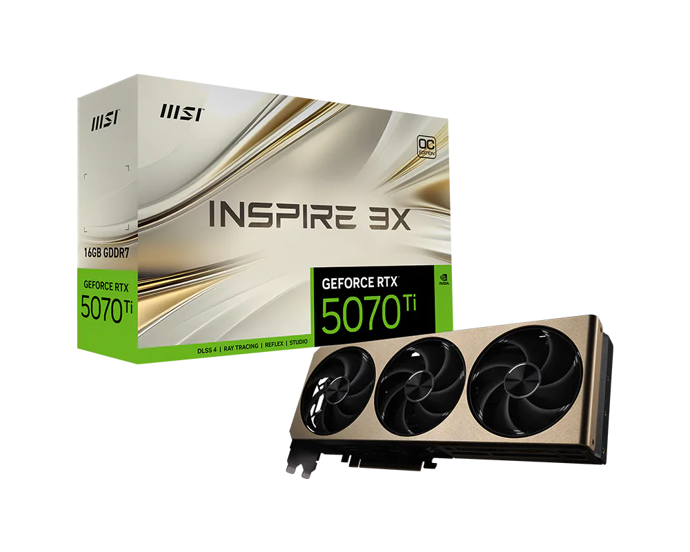 MSI RTX 5070 Ti INSPIRE 3X OC PLUS