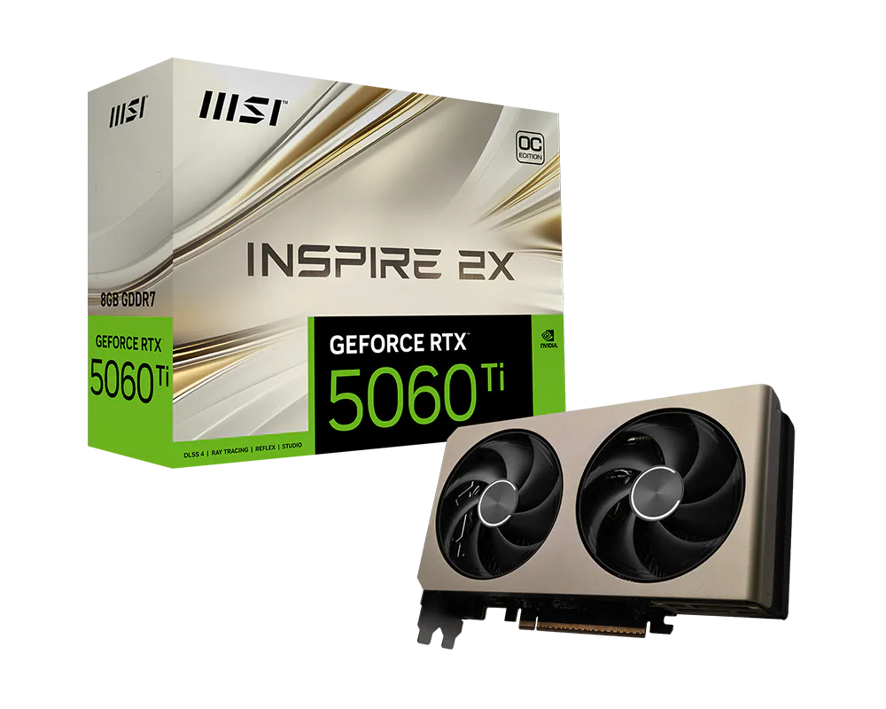 MSI RTX 5060 Ti Inspire 2X OC 8GB