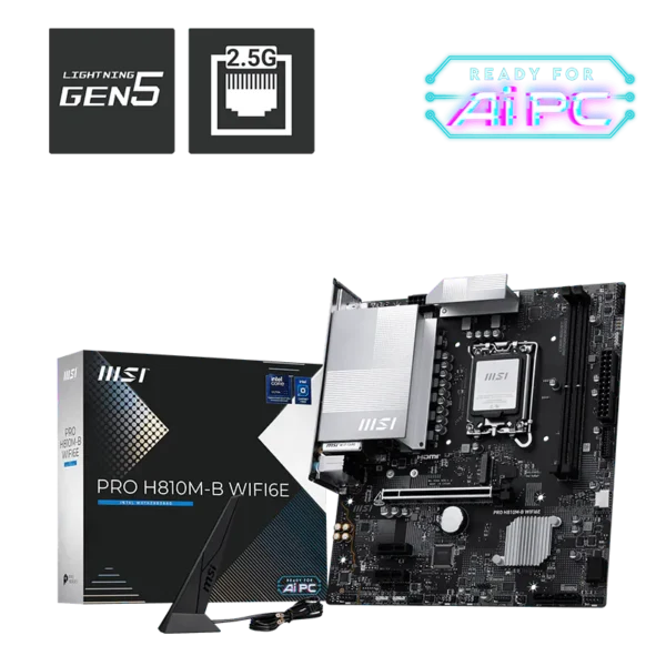 MSI PRO H810M-B WiFi6E Motherboard