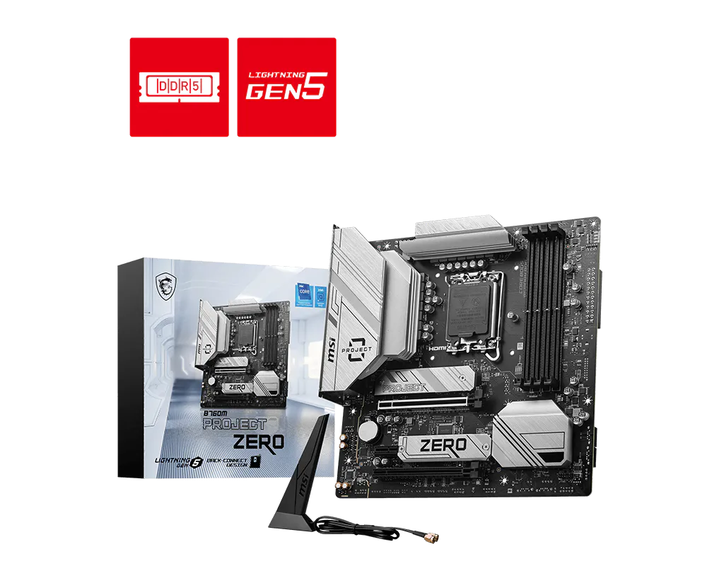 MSI B760M Project Zero Motherboard