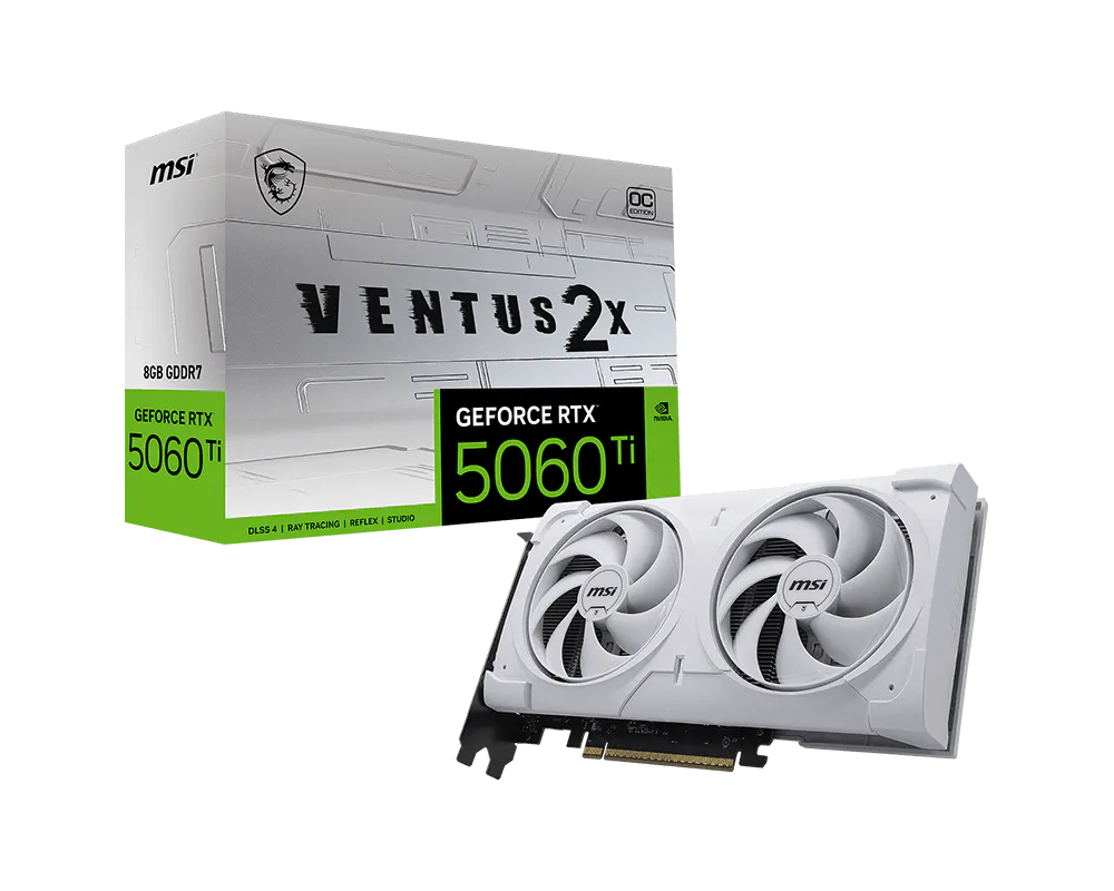 MSI RTX 5060 Ti Ventus 2X OC White Plus