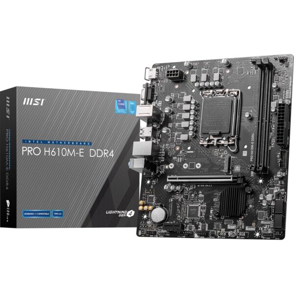 MSI PRO H610M-E DDR4 Motherboard