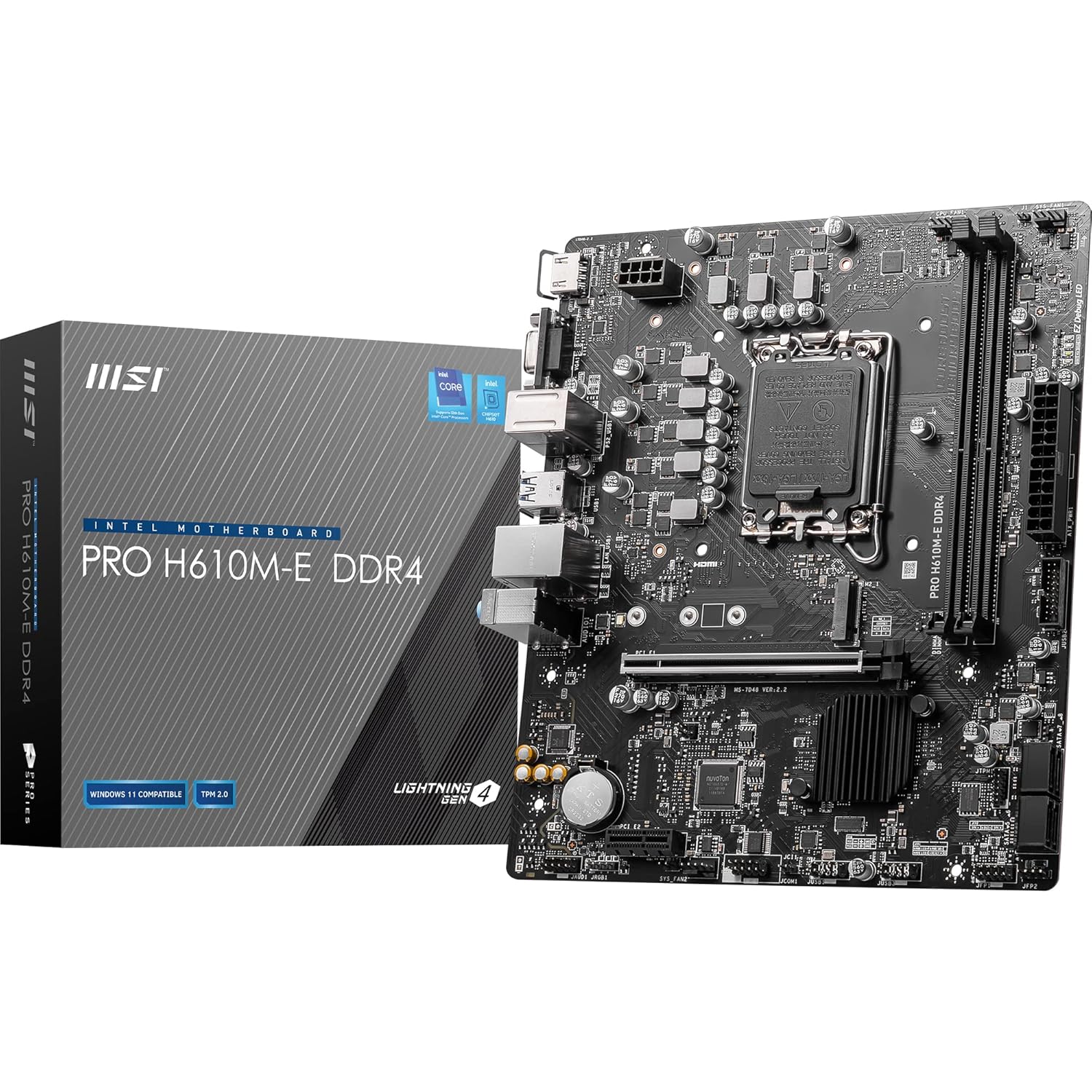 MSI PRO H610M-E DDR4 Motherboard
