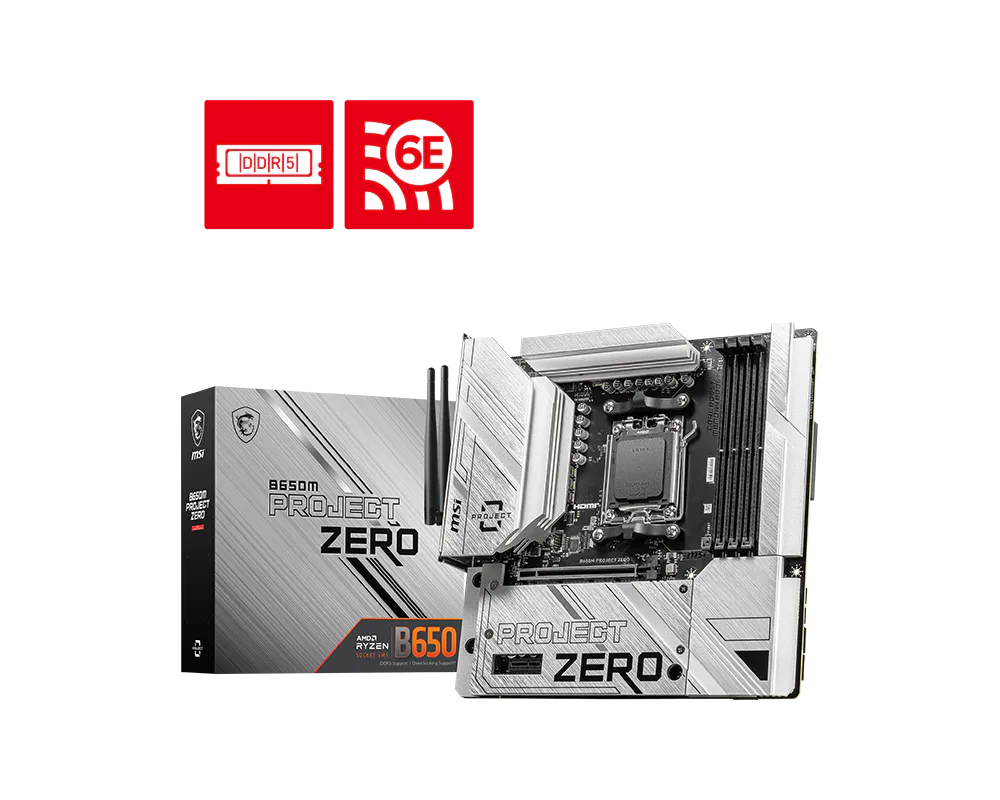 MSI B650M Project Zero Motherboard