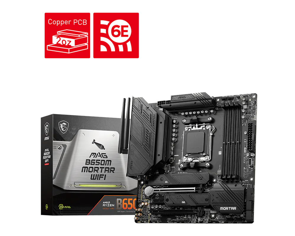 MSI MAG B650M Mortar WiFi Motherboard