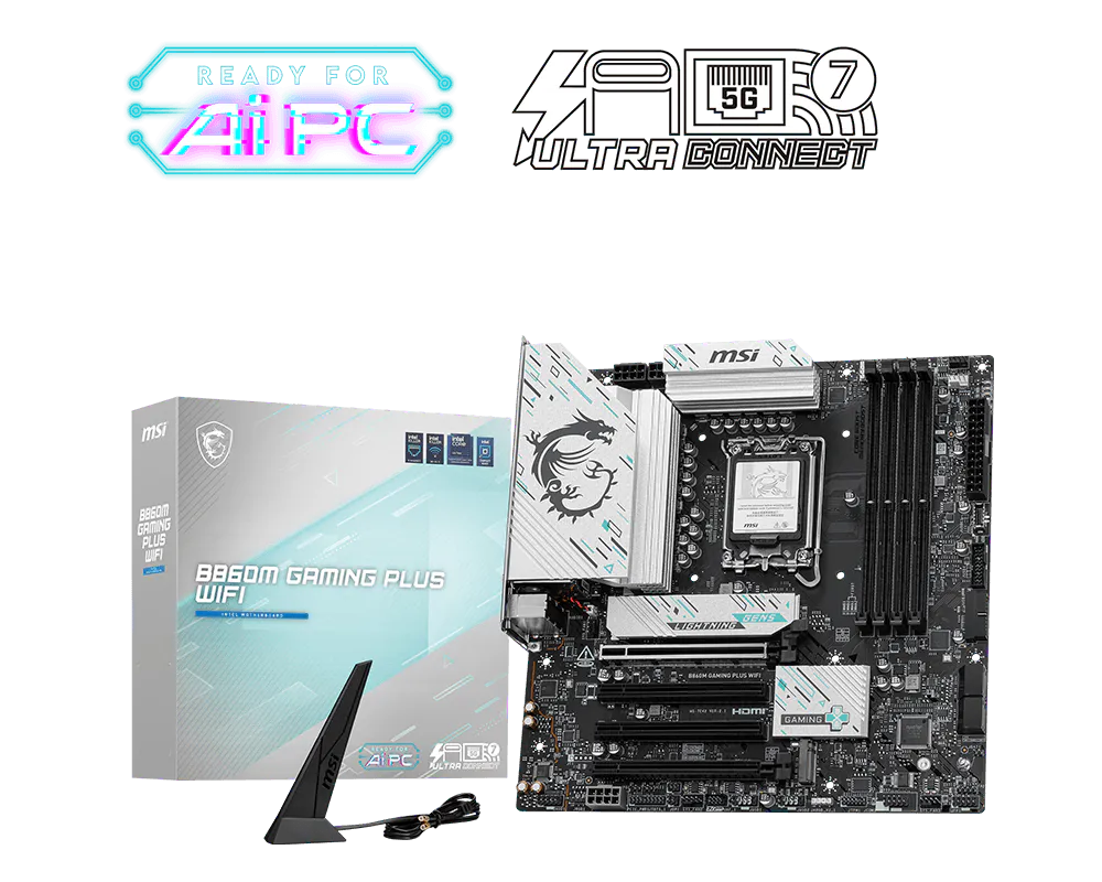 MSI B860M Gaming Plus WiFi Motherboard