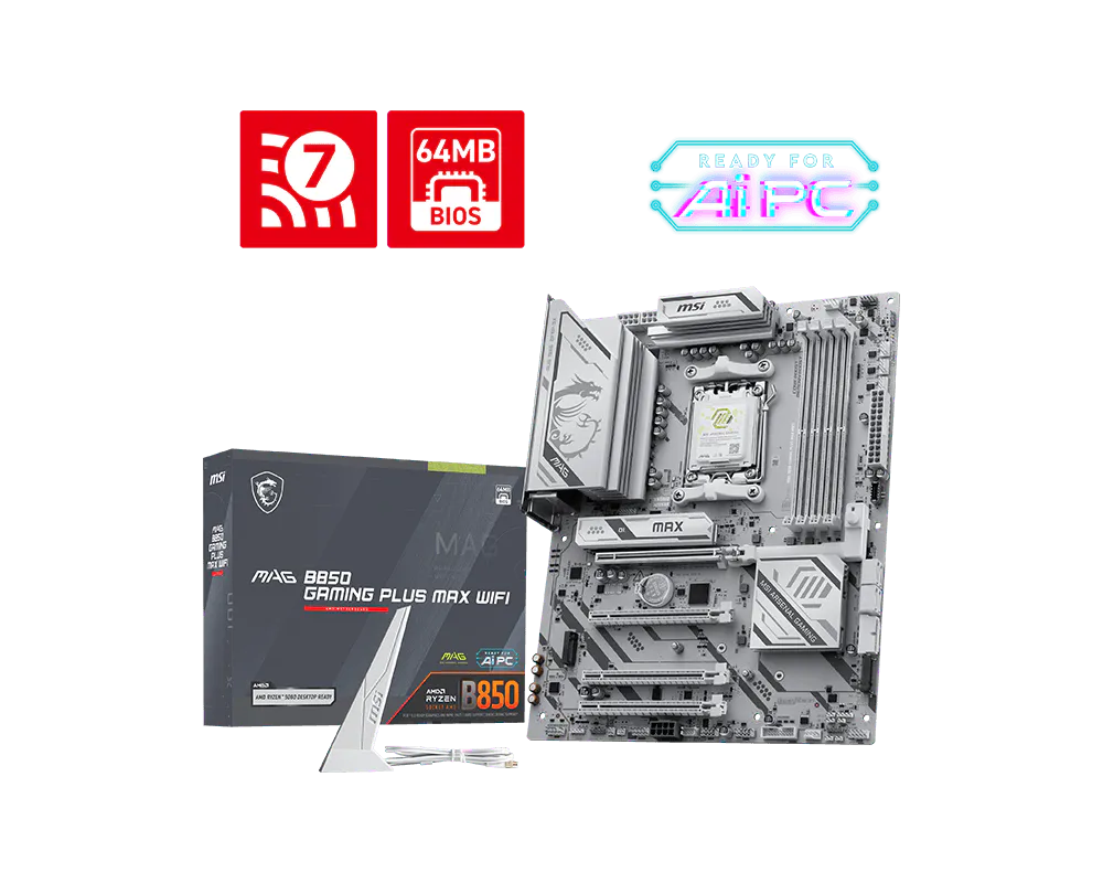MSI Mainboard MAG B850 GAMING PLUS MAX WIFI