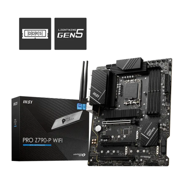 MSI PRO Z790-P WiFi Motherboard – DDR5 PCIe 5.0 ATX Board