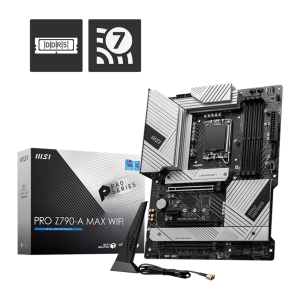 MSI PRO Z790-A MAX WiFi Motherboard – DDR5 PCIe 5.0 ATX Board