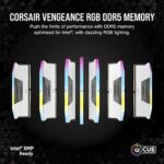 Corsair Vengeance RGB White 64GB (32GBx2) 6000MHz CL30 DDR5 RAM - Image 2