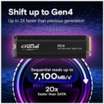 Crucial P310 1TB NVMe Gen4 SSD with Heatsink - Image 2