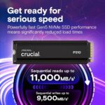 Crucial P510 2TB NVMe Gen5 SSD with Heatsink - Image 2